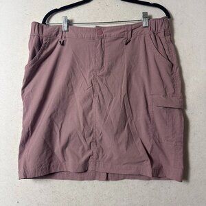 Duluth Trading Co Dry on the Fly purple Nylon Skort Skirt 73710 Womens size 14